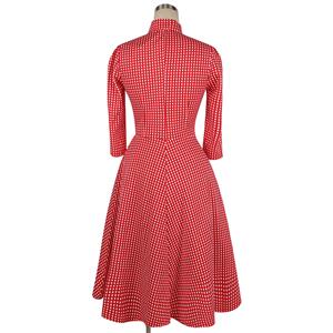 1960's Vintage Plaid Knee Length Tea Dress N12687