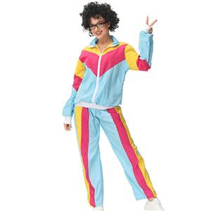 1980s Aerobics Sports Costume, 1970s Adult Womens Disco Dancing Queen Costume, 70s Disco Theme Party Dacing Costume, Women's Dancing Costume, Women's Disco Halloween Costume, 90s Hip Hop Costumes, 80s 90s Disco Hip Hop Dancing Adult Costume, Adult Windbreaker and Pants Costume, #N22917