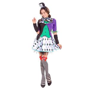 Alice Wonderland Mad Hatter Cosplay Costume N14742