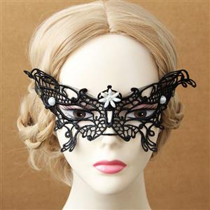 Princess Black Lace Masquerade Party Eyes Mask MS12980
