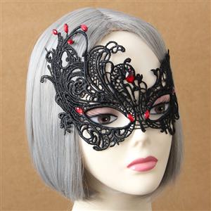 Enchanting Black Lace Masquerade Party Eyes Mask MS12985