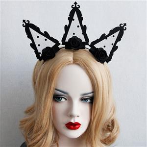 Black Queen Holloween Party Hairband J12850