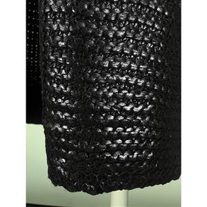 Womens Black Stylish Casual Sleeveless Faux Pocket Long Waistcoat Cardigan N15967