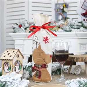 Cute Christmas Red Wine Bag, Christmas Party Reindeer Decorations, Christmas Eve Dinner Party Accessories, Lovely Christmas Eve Party Decorations, Merry Christmas Reindeer Decoration, #XT19824