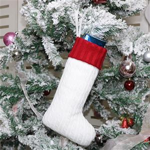 Christmas Long Stocking Wool Knitting Eve Dinner Party Tree Decoration XT19898