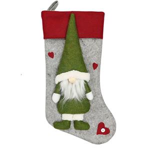 Cute Faceless Santa Christmas Socks Gift Bag Ornament Accessory XT19834