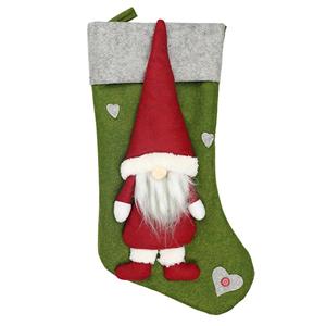 Cute Faceless Santa Christmas Socks Gift Bag Ornament Accessory XT19835