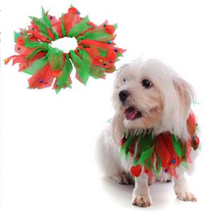 Pet Festive Accessories, Dog Christmas Collar with bell, Festive Dog Collars, Christmas Smoocher, #MS12362
