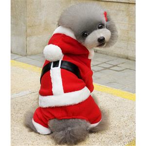 Dog Santa Costume, Pet Festive Clothing, Dog Christmas Costume, Dog Clothes, #XT12353