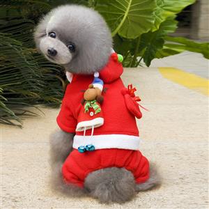 Dog Santa Costume, Pet Festive Clothing, Dog Christmas Costume, Dog Clothes, #XT12354