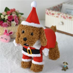 Christmas Dog Santa Costume XT12359