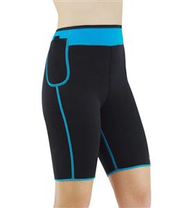 Neoprene Sauna Hot Capri Pants, Neoprene Workout Shorts, Plus Size Neoprene Shorts, Women's Sport Shorts, #N10648