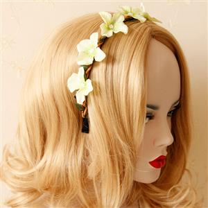 Fairy Green Flowers Daily Life Hair Clasp J12836
