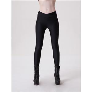 Sexy Black Stretchy Plain Pants Tights Workout Leggings Yoga Running Exercise L11738