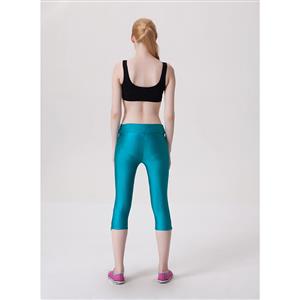 Fashion Stretchy Athletic Corssfit Plain Capri Pants Workout Leggings Yoga Running Exercise L11707