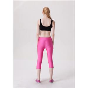 Fashion Stretchy Athletic Corssfit Plain Capri Pants Workout Leggings Yoga Running Exercise L11708