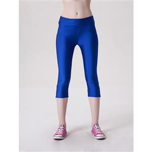 Fashion Stretchy Athletic Corssfit Plain Capri Pants Workout Leggings Yoga Running Exercise L11709