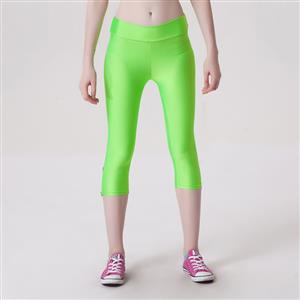 Fashion Stretchy Athletic Corssfit Plain Capri Pants Workout Leggings Yoga Running Exercise L11713