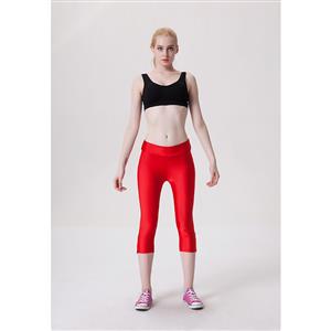 Fashion Stretchy Athletic Corssfit Plain Capri Pants Workout Leggings Yoga Running Exercise L11742