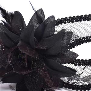 Fashion Women's Seductive Masquerade Party Black Lace Lily Mask MS22981