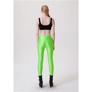 Fashion Stretchy Plain Zipper Pants Tights Workout Leggings Running Exercise L11749