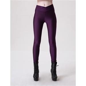 Sexy Purple Stretchy Pants Tights Workout Leggings Yoga Running Exercise L11739