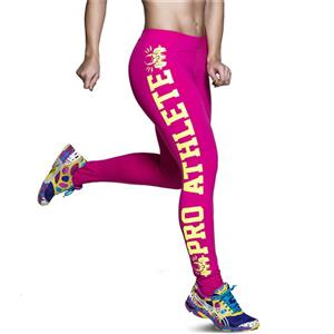 Fashion Hot Pink Leggings for Yoga Running Workout Exercise L12728