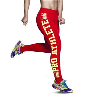 Fashion Red Leggings for Yoga Running Workout Exercise L12734