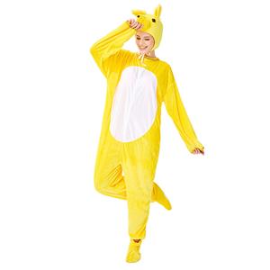 3pcs Unisex Funny Weasel Animal Circus Bodysuit Cosplay Pajama Halloween Costume N19425