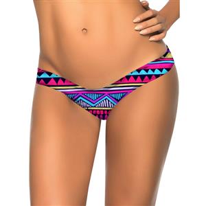 Women's Funny Colorful Panty Swimsuit Bikini Bottom Bathing Suit BK11449