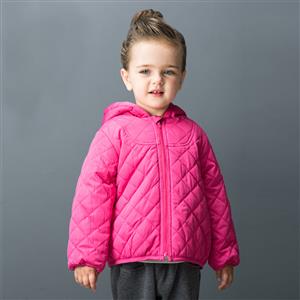 Girls Classic Hooded Quilted jacket, Girls Down Jacket, Winter Clothing for Girls, Winter Coat for Girls, #N12336