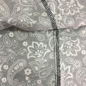 Gorgeous Paisley Pattern Black Short Sleeve Off Shoulder Blouse Top N18727