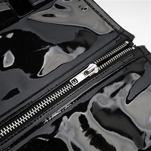 Gothic Black 10 Plastic Boned Belt Buckle Waist Cincher Body Shaper Underbust Corset N23325