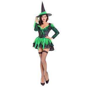 Wicked Green Witch Halloween Adult Costume N14748
