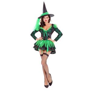 Wicked Green Witch Halloween Adult Costume N14748