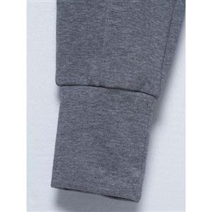 Women's Grey Sport Elastic Waist Slim Full Length Casual Pants N15679