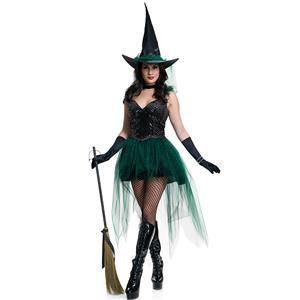 Halloween Costumes, Witch Halloween Costume wholesale, Sexy Witch Costume, Adult Costume, #N11784