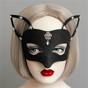Adult Halloween Masquerade Party Fox Half Mask MS13002