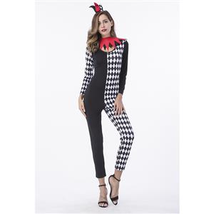 Sexy Harlequin Joker Adult Catsuit Costume N14759