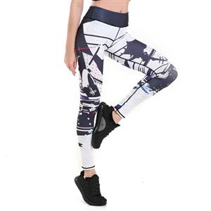 Women's Ultra Soft Popular Printed Stretchy High Waist Yoga Workout Leggings L16259
