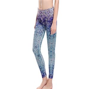 Women's Ultra Soft Popular Dot Printed Stretchy High Waist Yoga Workout Leggings L16322