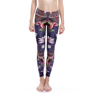Classical Printed Yoga Leggings, High Waist Tight Yoga Pants, Popular Printed Fitness Leggings, Stretchy Sport Leggings for Women, Ultra Soft Printed Workout Leggings, #L16344