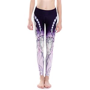 Classical Printed Yoga Leggings, High Waist Tight Yoga Pants, Popular Printed Fitness Leggings, Stretchy Sport Leggings for Women, Ultra Soft Printed Workout Leggings, #L16347