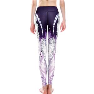 Women's Extra Soft 3D Digital Goddess Printed High Waist Long Yoga Sport Leggings L16347