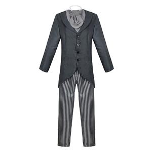Men's Horror Tim Burton's Corpse Bride Hero Victor Party Suit Adult Cosplay Costume N20498