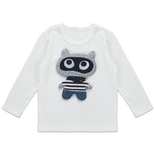 Cartoon Long Sleeve Tee Shirt, Kids Tee Shirt, Lovely Cartoon Tee Shirt, Kids Jersey, Funny Raccoon T-shirt, #N11961
