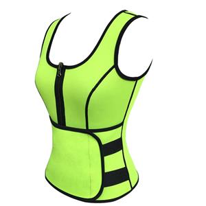 Fashion Latex Waist Training Vest Corset with Girdles for Sport Gym N12626
