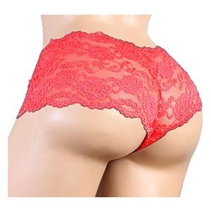 Men's Red Sexy Floral Lace Panties Pouch Briefs Underwear PT16289