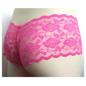 Men's Pink Sexy Floral Lace Panties Pouch Briefs Underwear PT16299