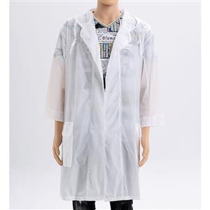 Men's White Water Jacket, Sun Protective Coat, Water Repellent Skin Coat, Sun Protection Outdoor Jacket, #N12621